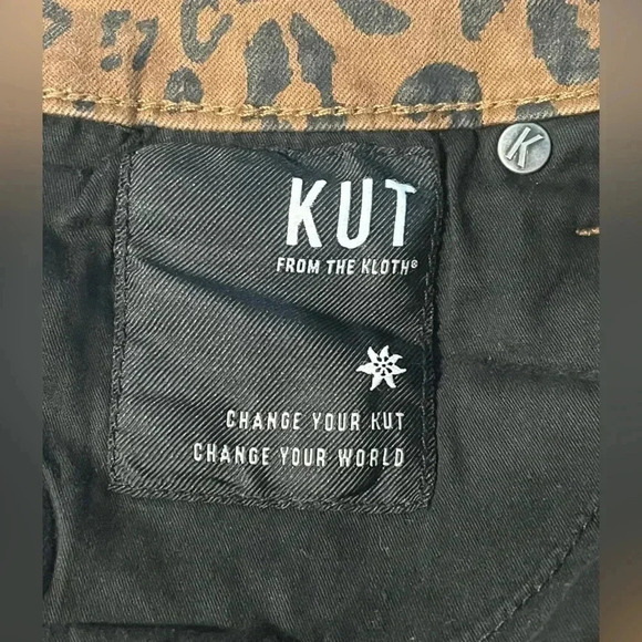 Kut from the Kloth size 8 “Donna” High rise skinny ankle raw edge hem EUC - Picture 7 of 14